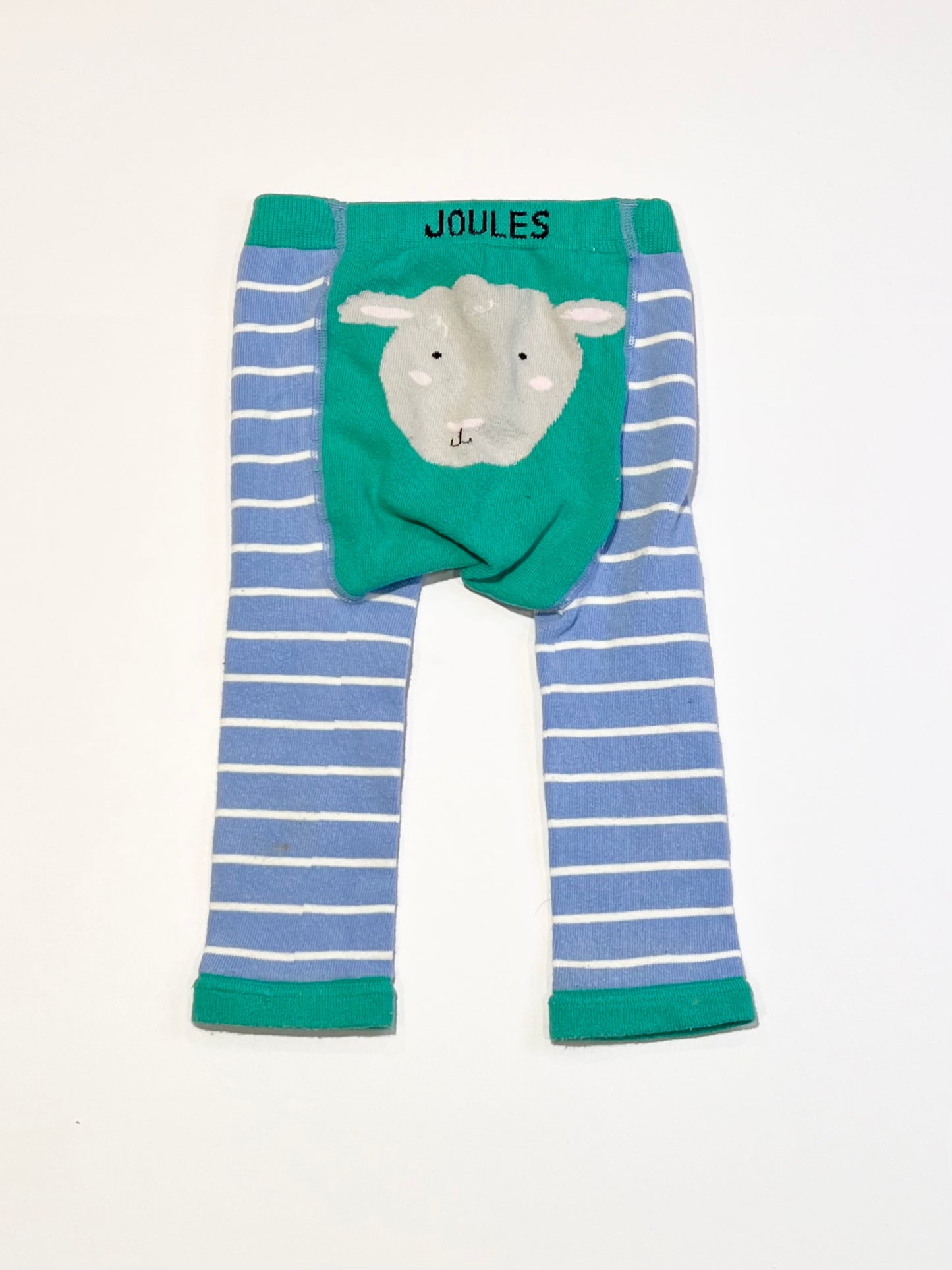 Striped sheep leggings - Size 12-24 months