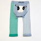 Striped cow leggings - Size 12-24 months