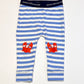 Striped crab leggings - Size 1
