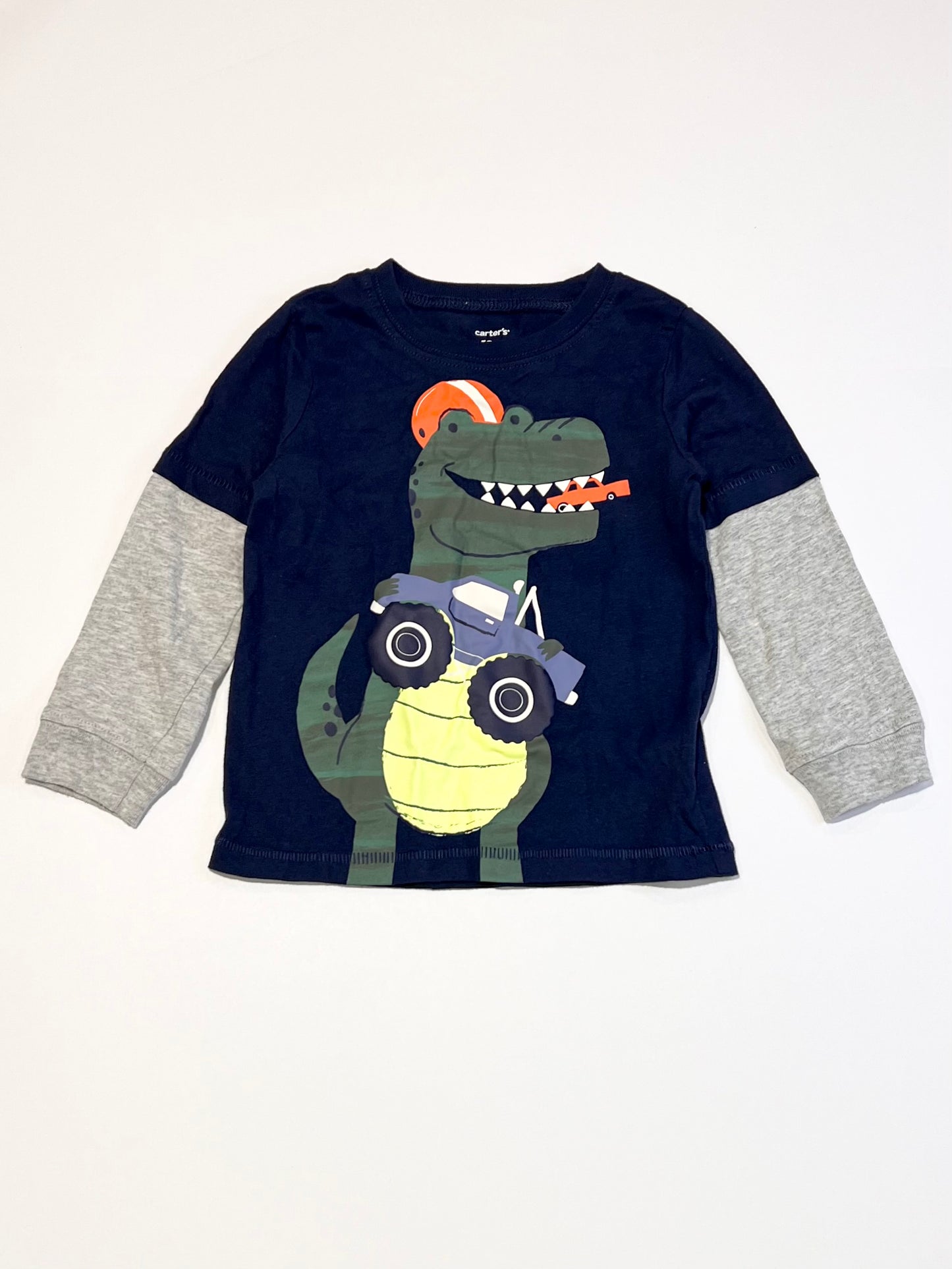 Navy t-rex top - Size 1