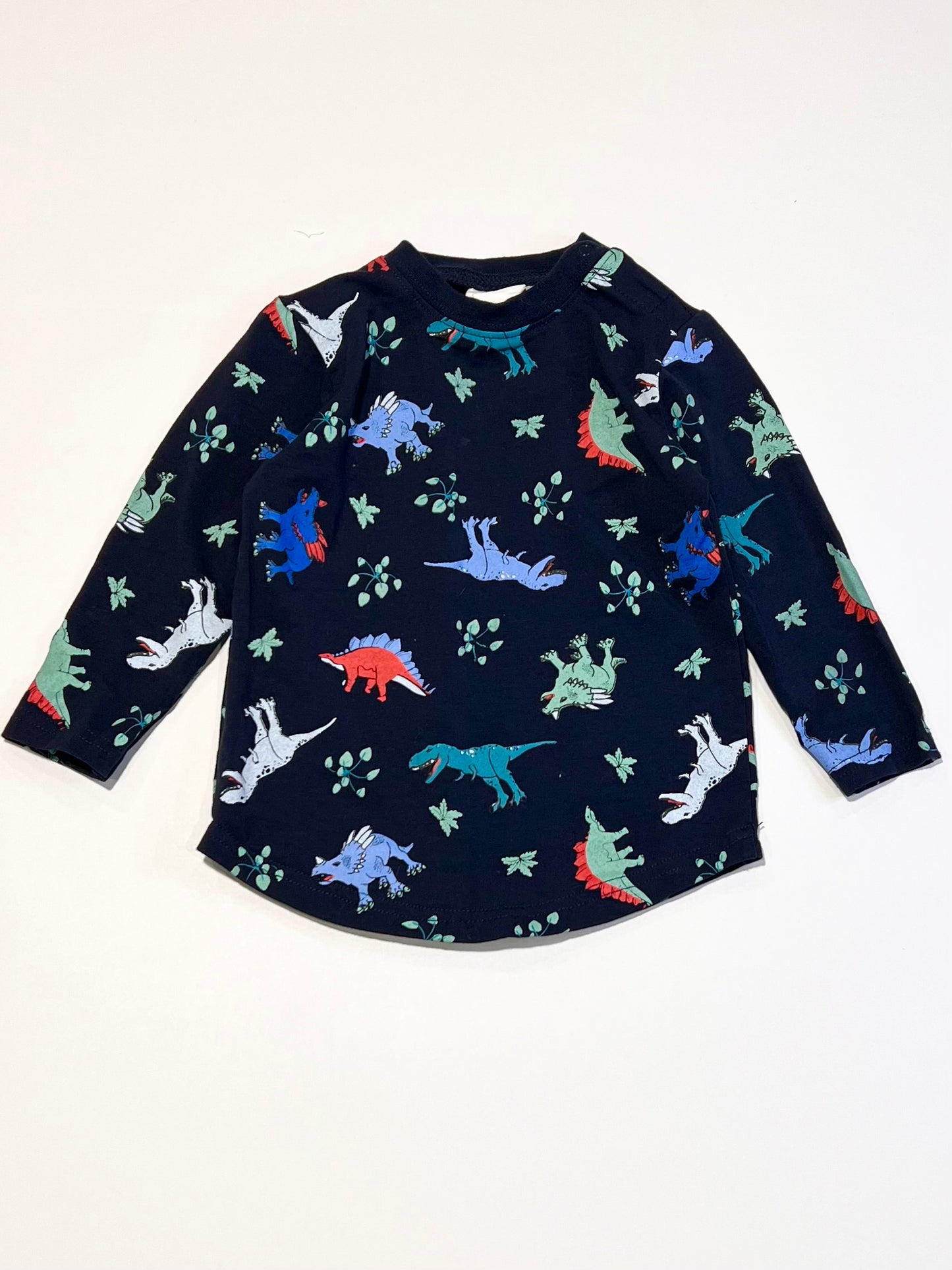 Navy dinos top - Size 1