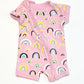Rainbows zip romper - Size 0000