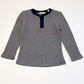 Striped waffle henley top - Size 1