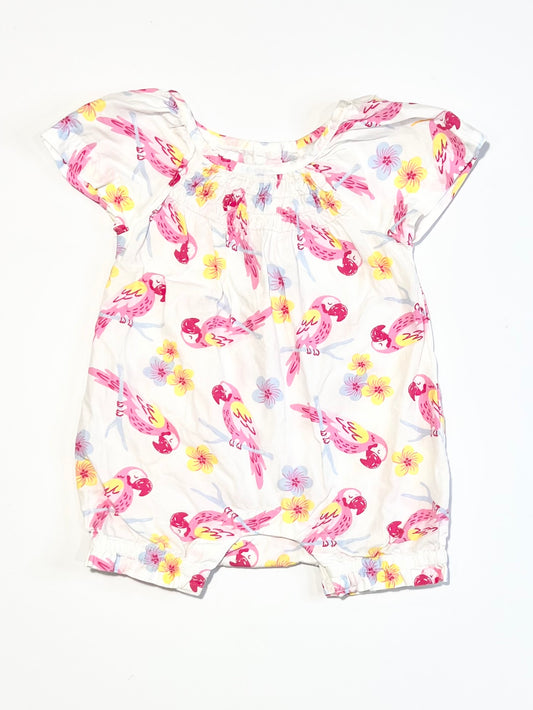 Parrots cotton romper - Size 0000
