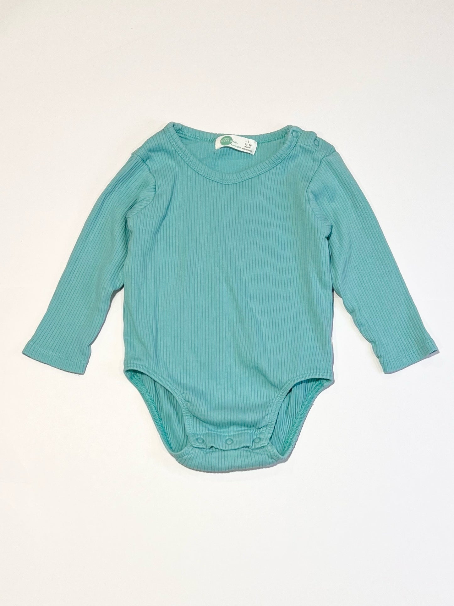 Green ribbed bodysuit - Size 1
