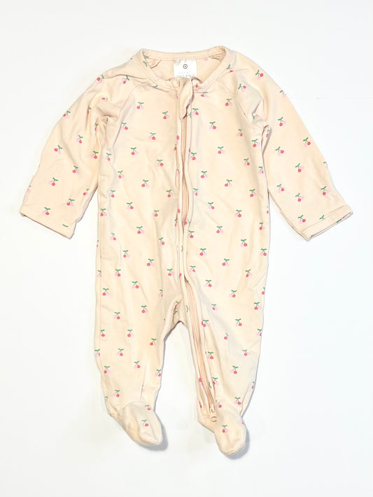 Cherries zip onesie - Size 0000
