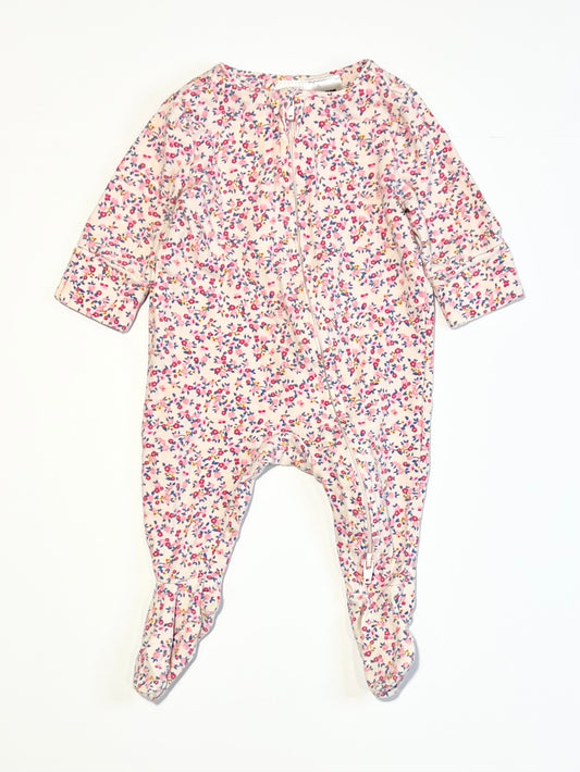 Floral zip onesie - Size 0000