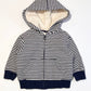 Striped sherpa hoodie - Size 1