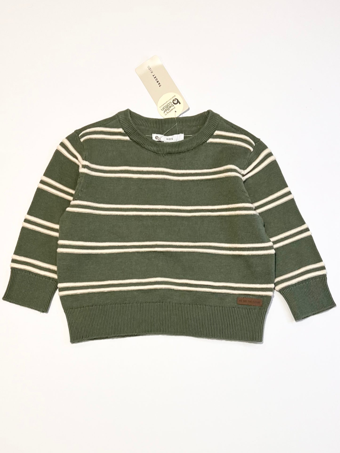 Green knit jumper brand new - Size 1