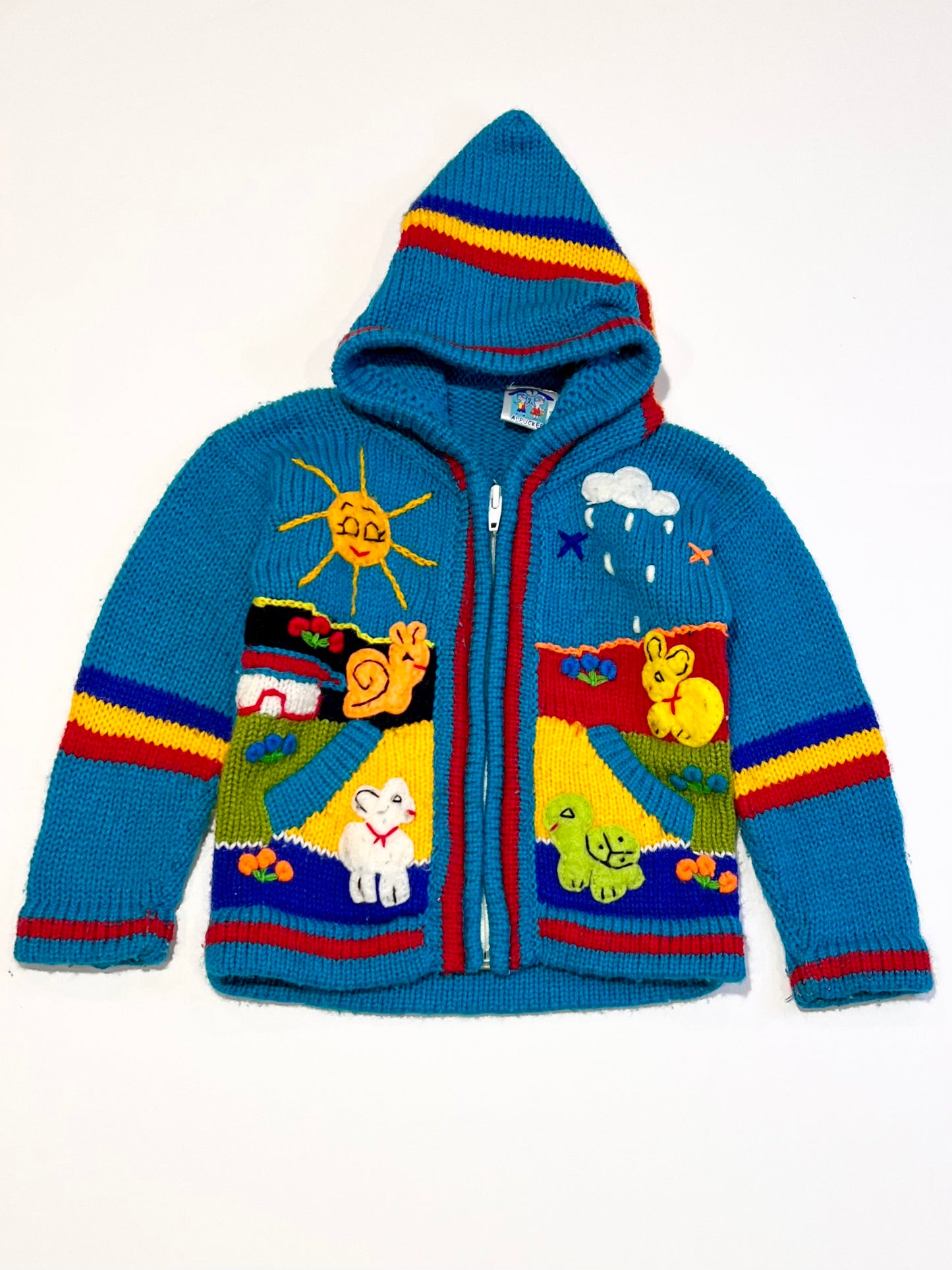 Blue zip hoodie - Size 1