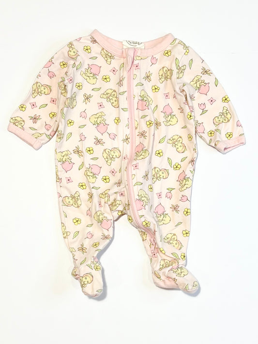 Gumnut Babies zip onesie - Size 0000