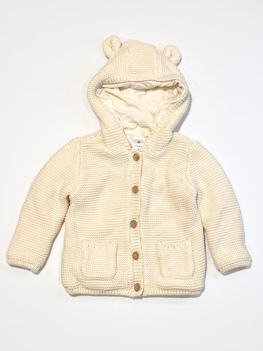 Knit hooded jacket - Size 1