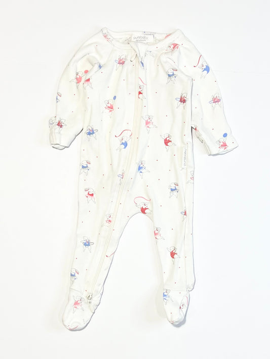 Bunny zip onesie - Size 0000