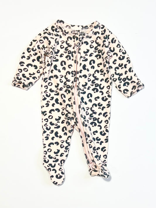 Animal print zip onesie - Size 00000