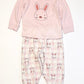 Pink bunny pyjamas - Size 2