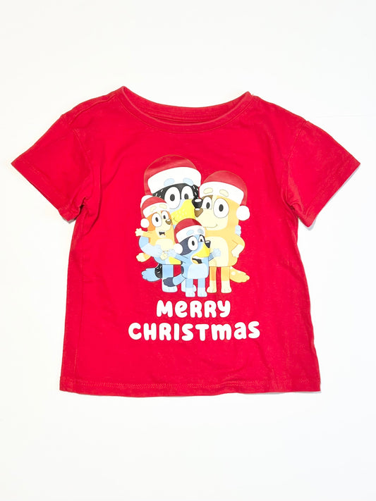 Christmas Bluey tee - Size 4