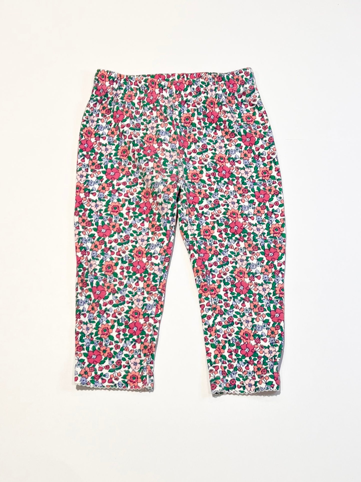 Ribbed floral leggings - Size 1