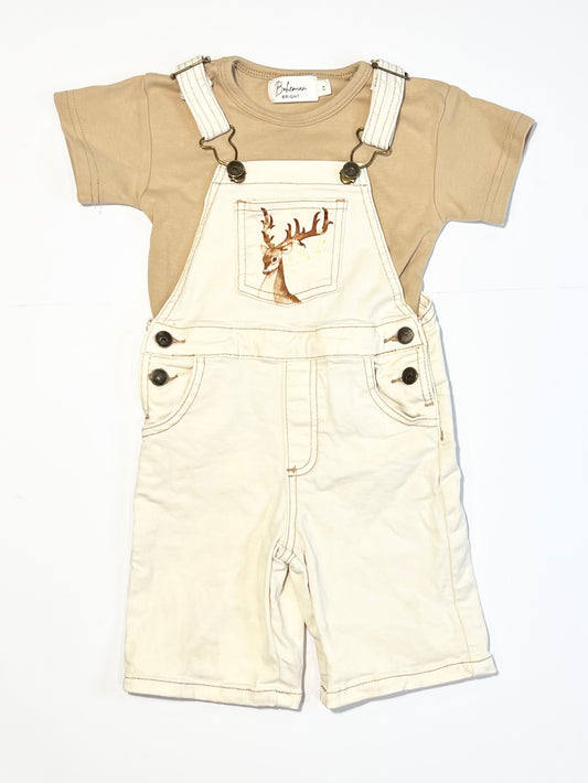 Christmas deer shortalls - Size 1