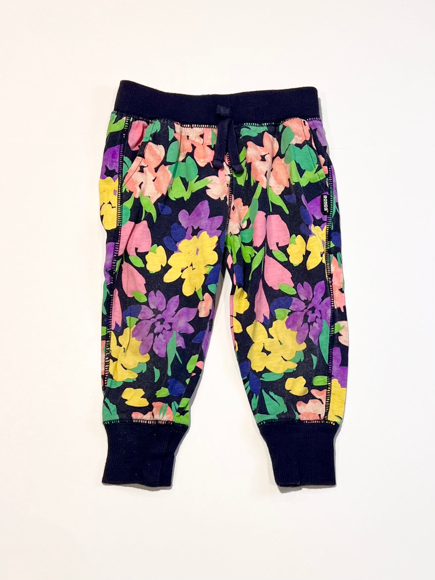 Floral jersey pants - Size 1