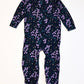 Navy floral onesie - Size 1