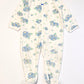 Velour floral onesie - Size 1