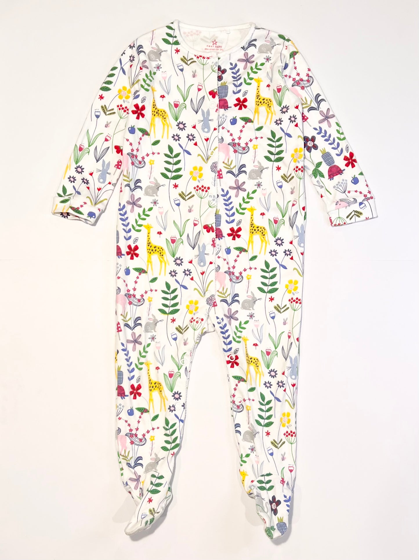 Floral animals onesie - Size 1
