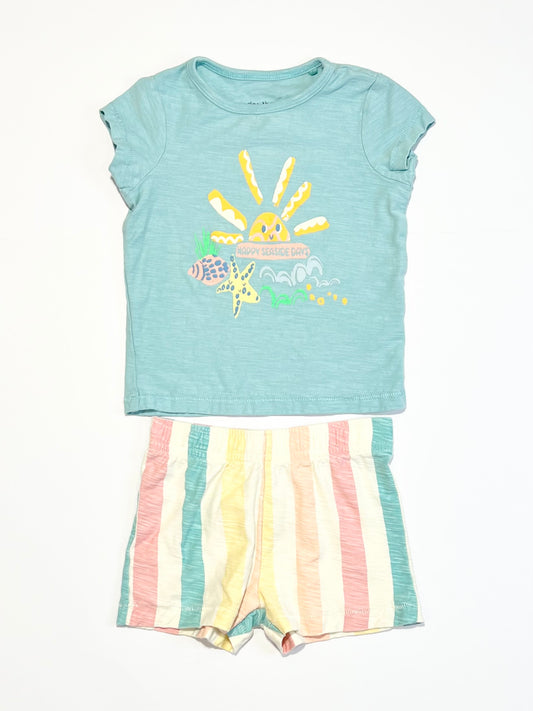 Seaside days pyjamas - Size 9-12 months