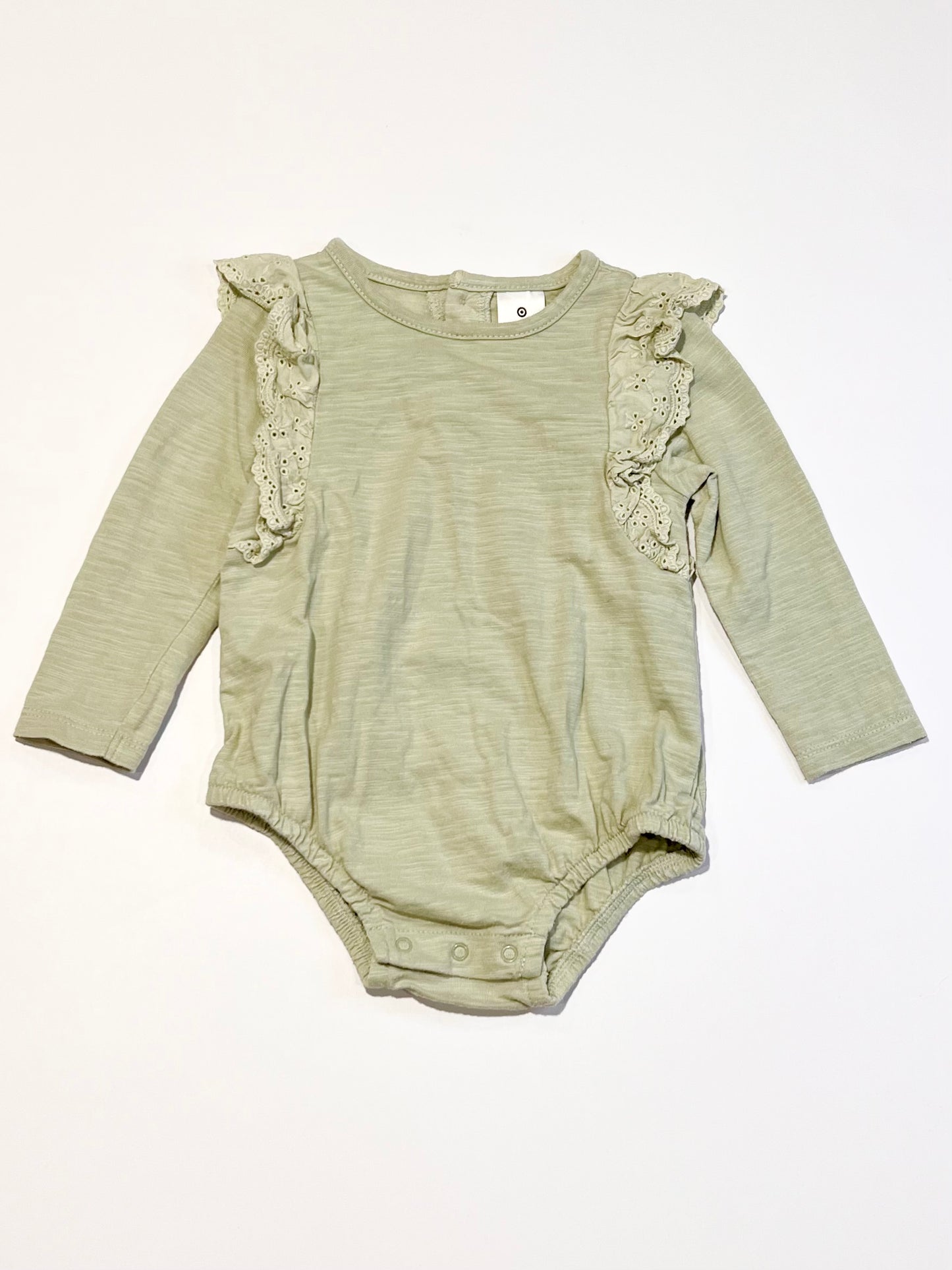Green ruffle bodysuit - Size 1