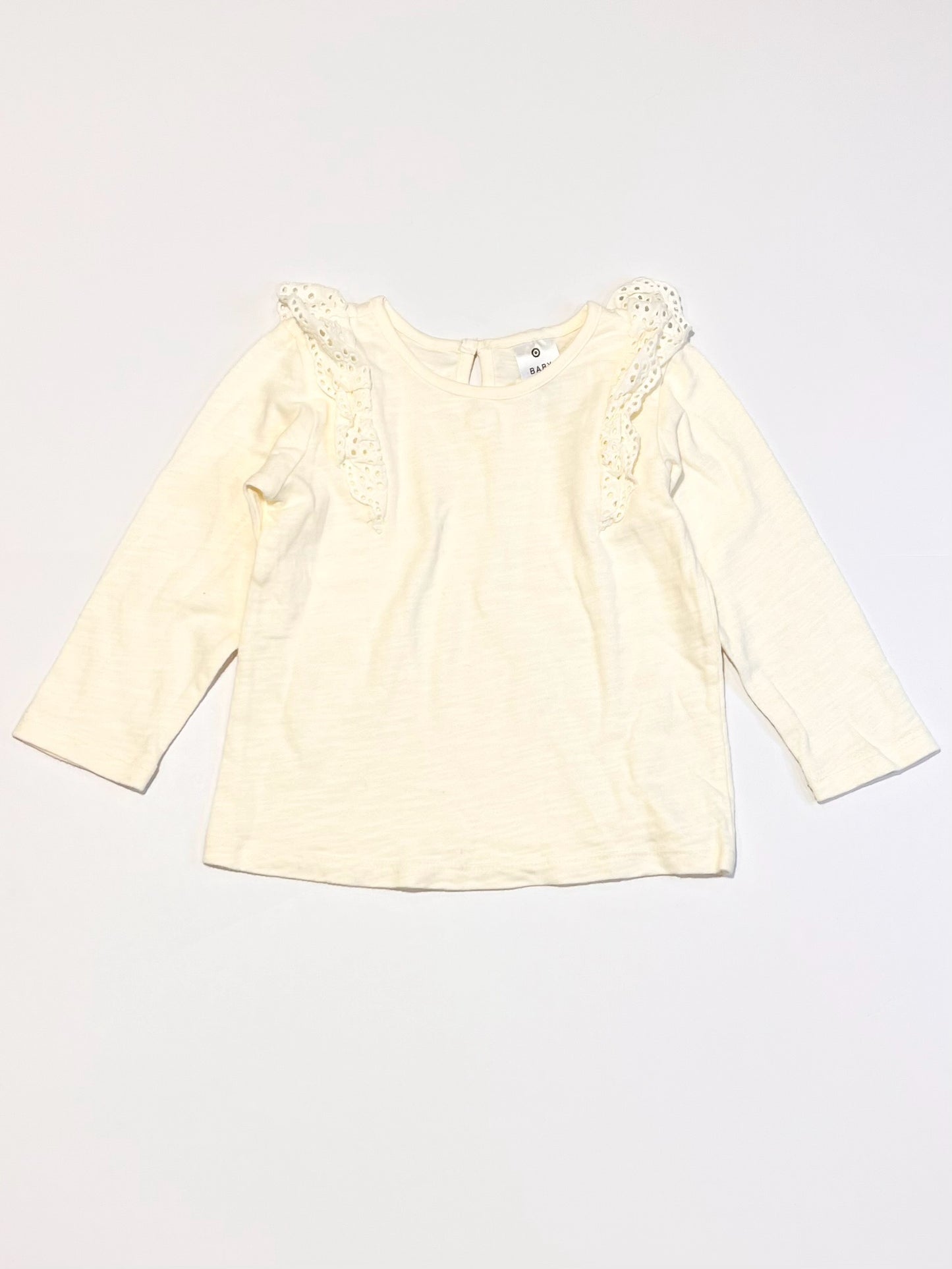 Cream ruffle top - Size 1