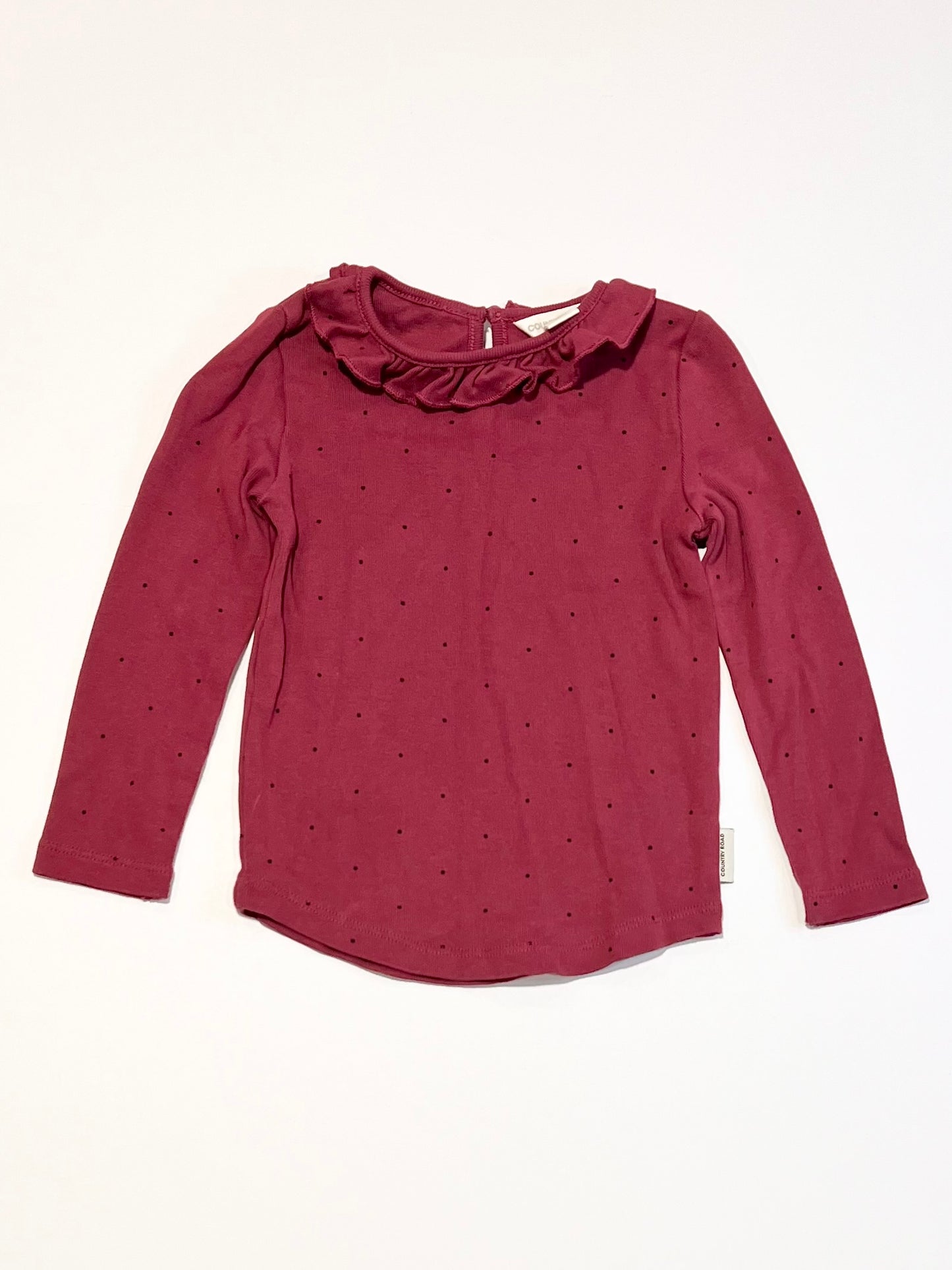 Spotty ribbed top - Size 1