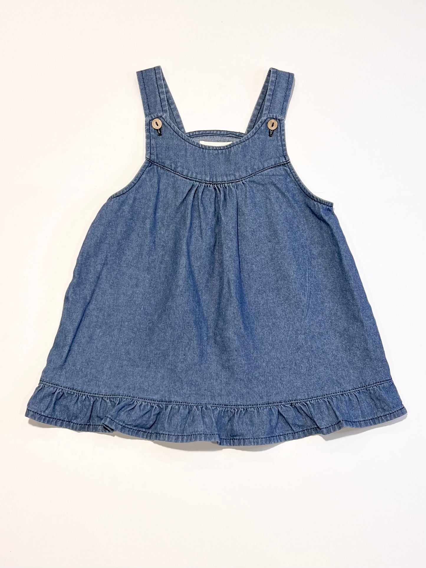 Chambray pinafore - Size 1
