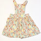Floral corduroy pinafore - Size 1