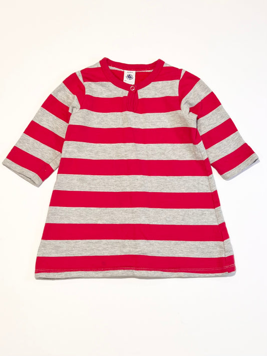 Striped fleece dress - Size 1