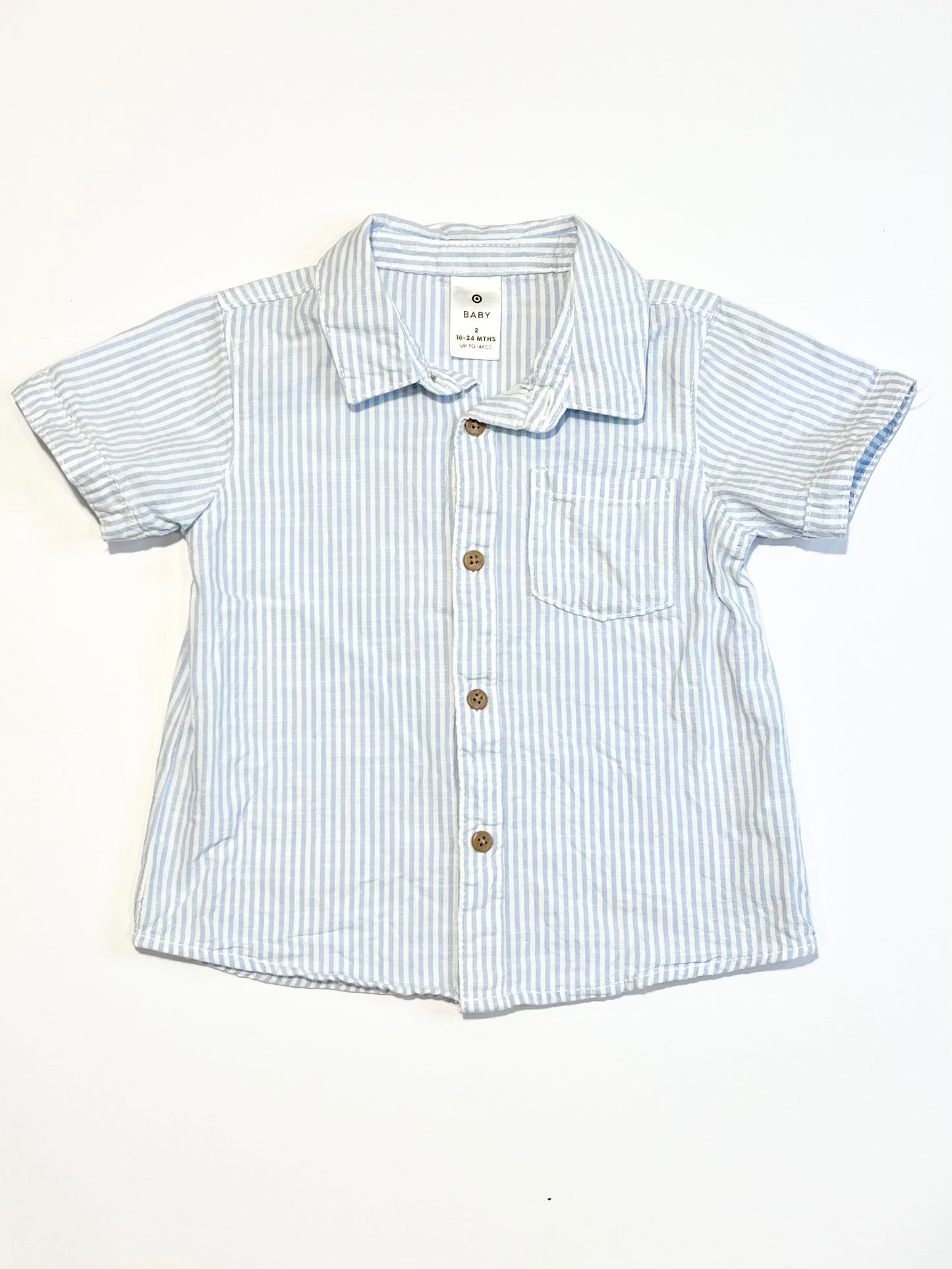 Blue striped shirt - Size 2