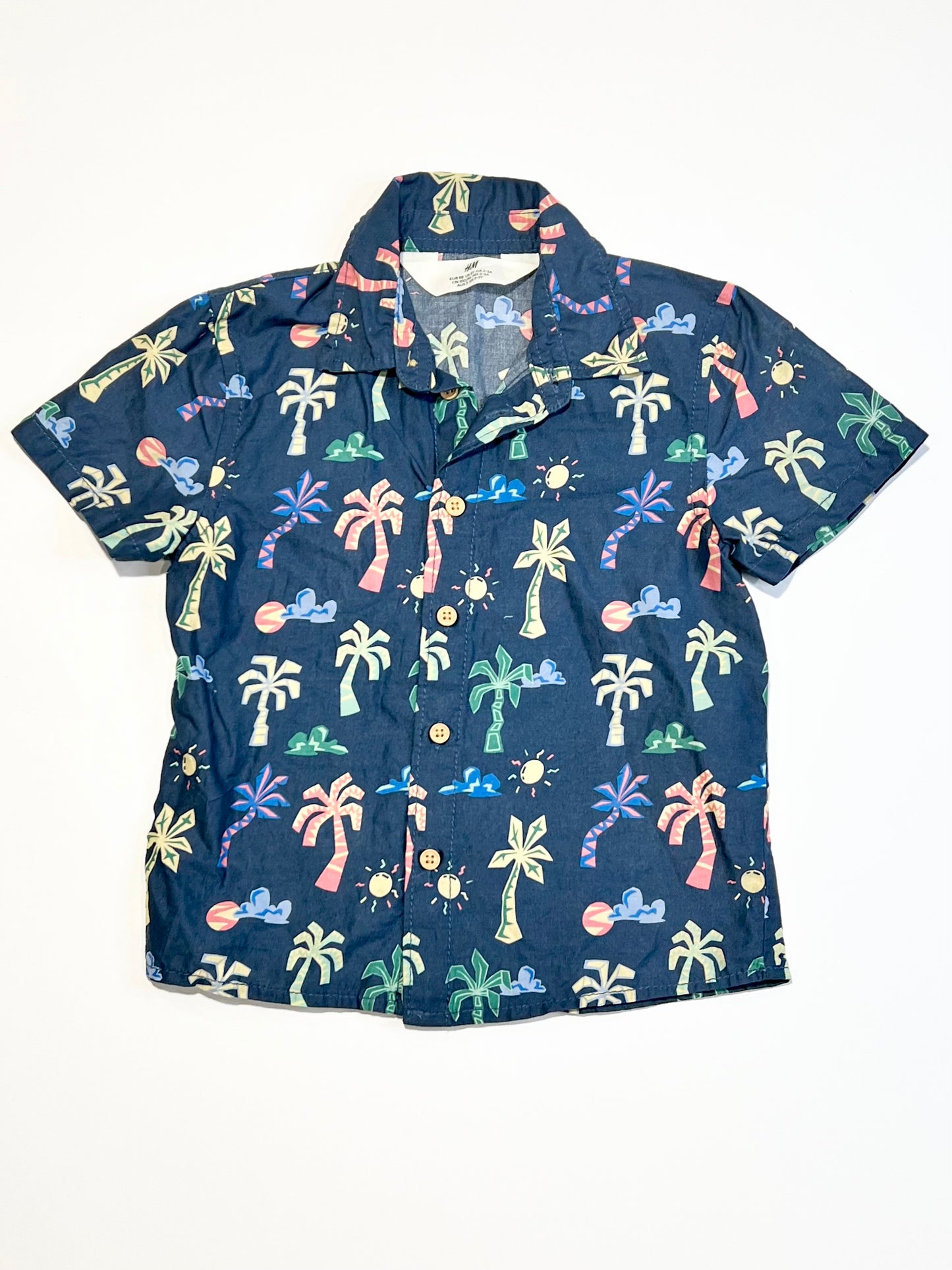 Navy palms shirt - Size 2