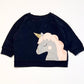 Navy unicorn sweater - Size 1