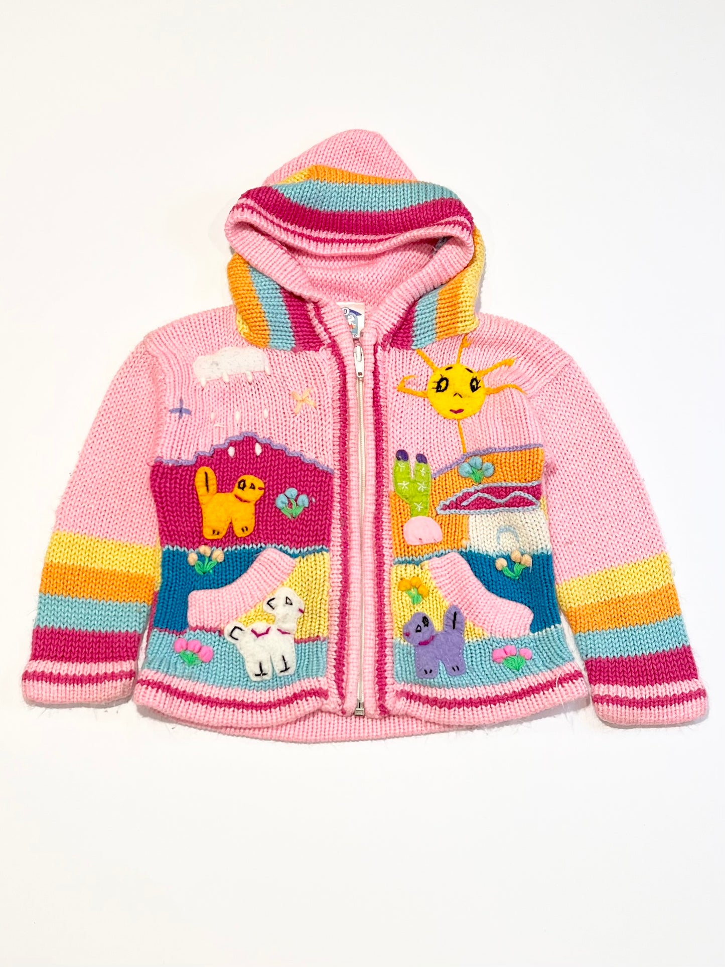 Pink zip hoodie - Size 1