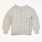 Grey cable knit jumper - Size 1
