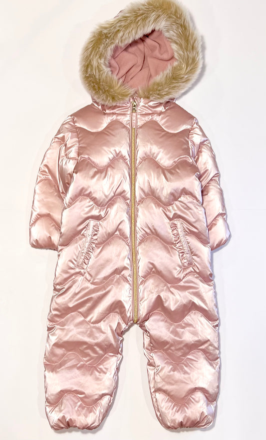 Pink padded coverall - Size 1