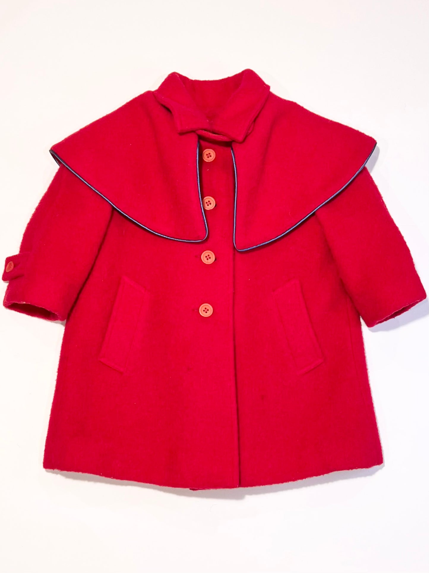 100% wool red jacket - Size 12 months