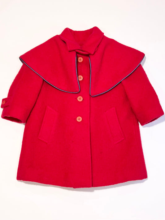 100% wool red jacket - Size 12 months