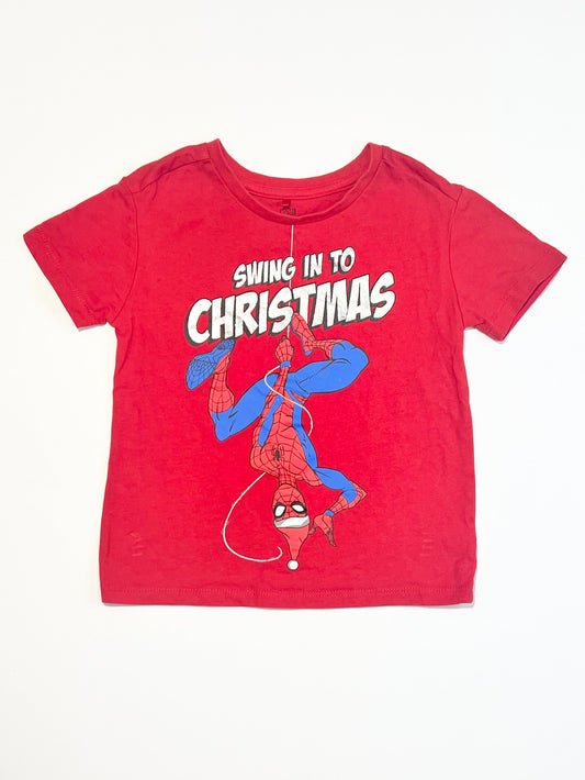 Christmas Spider-Man tee - Size 3