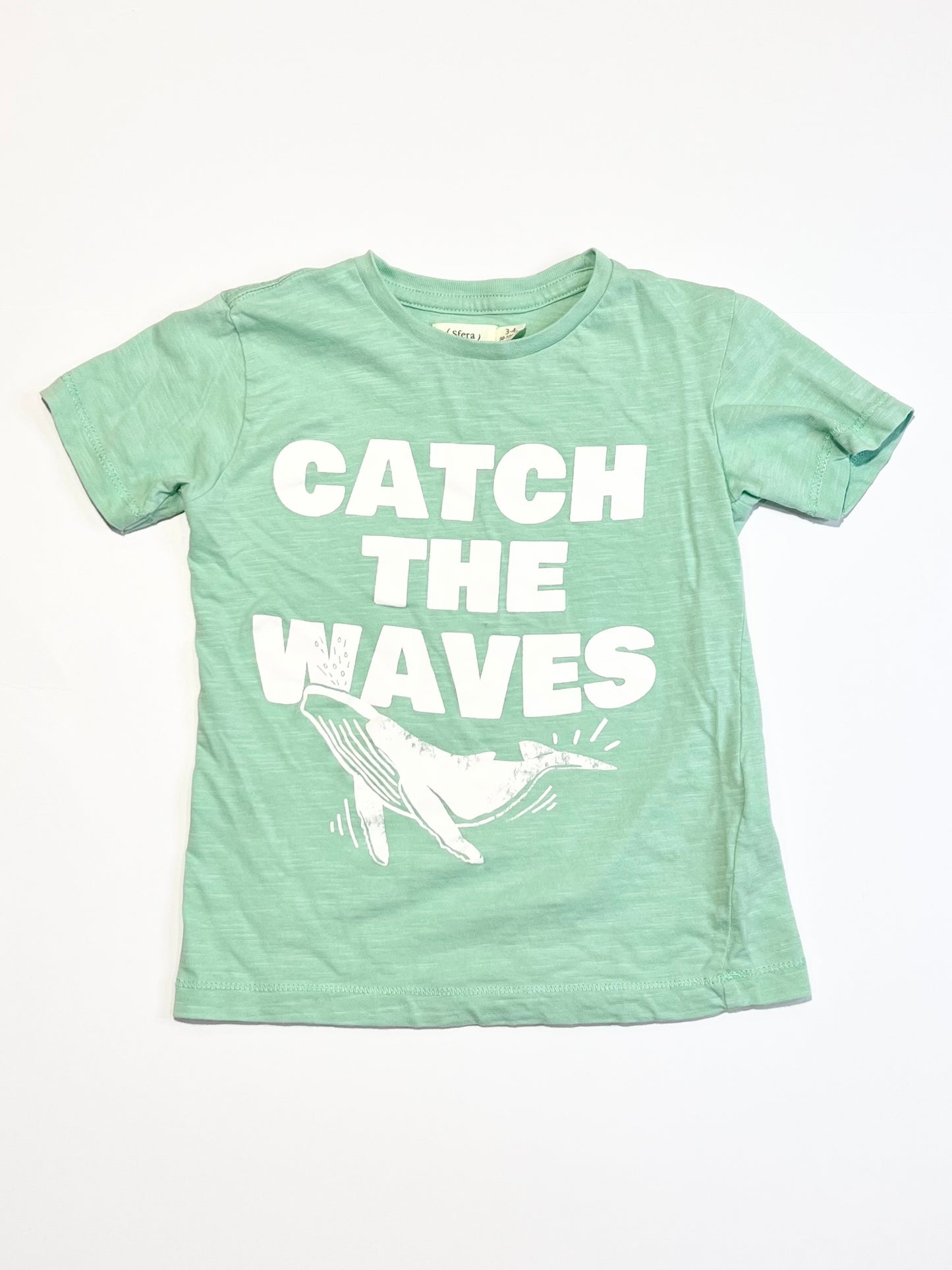 Catch the waves tee - Size 3-4