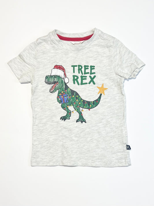 Christmas tree-rex tee - Size 3