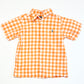 Orange gingham shirt - Size 3