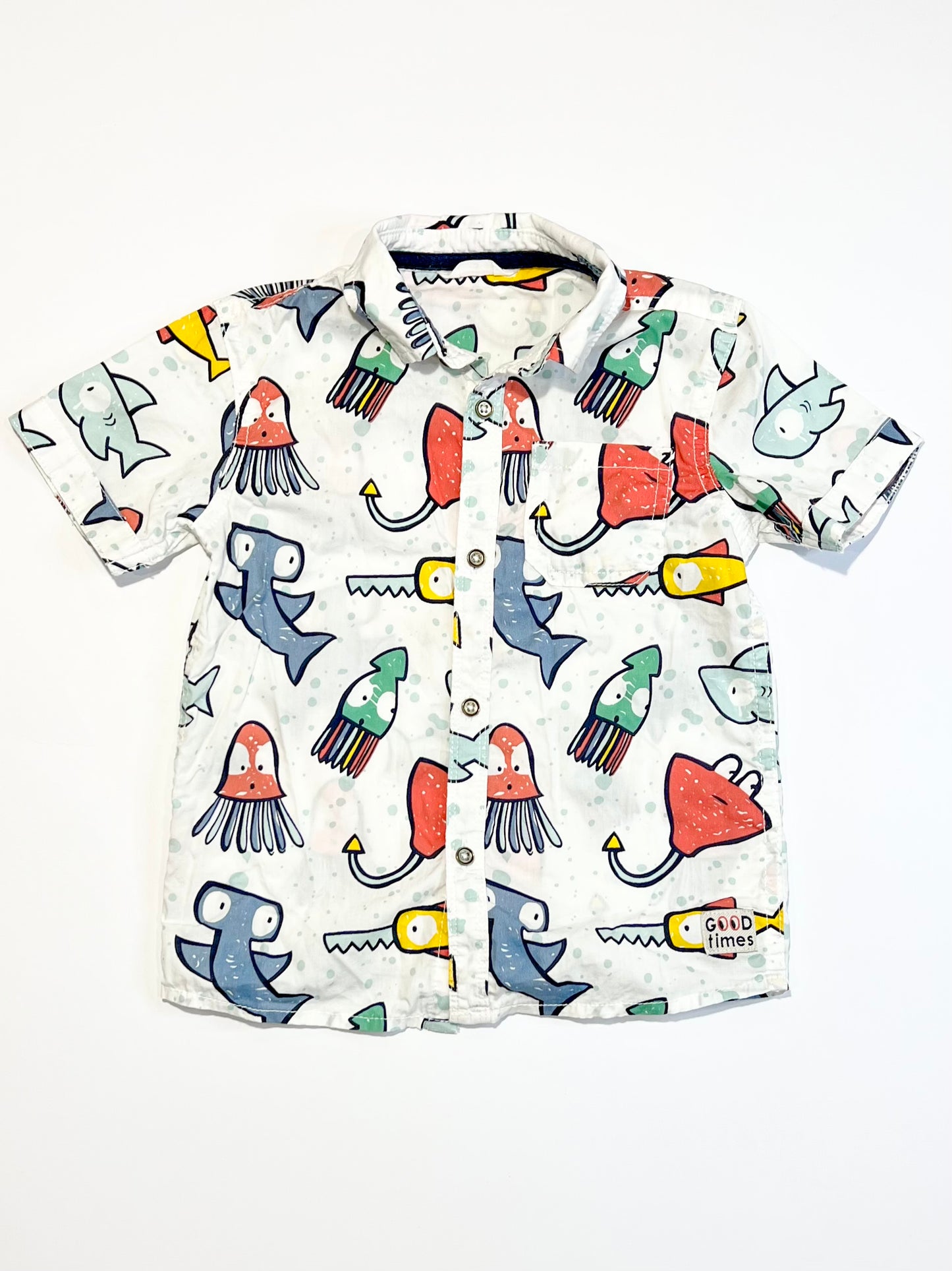Sea creatures shirt - Size 3