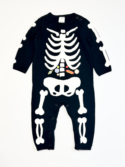 Skeleton onesie - Size 6-9 months