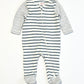 Striped zip onesie - Size 00000