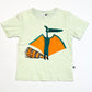 Green dino tee - Size 4