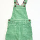 Green corduroy pinafore - Size 3